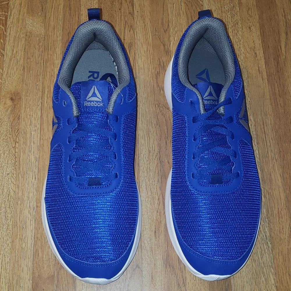 Reebok Quick Motion Running Shoe Cobalt Blue Gray White 9 nwob - Picture 3 of 12